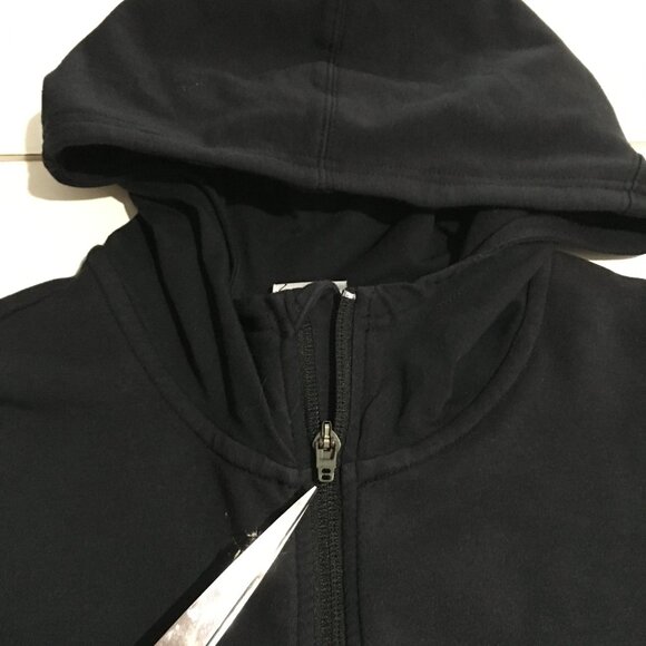 Nike Womens Medium Hoodie Full Zip Sweatshirt Black Dri Fit - Picture 5 of 12